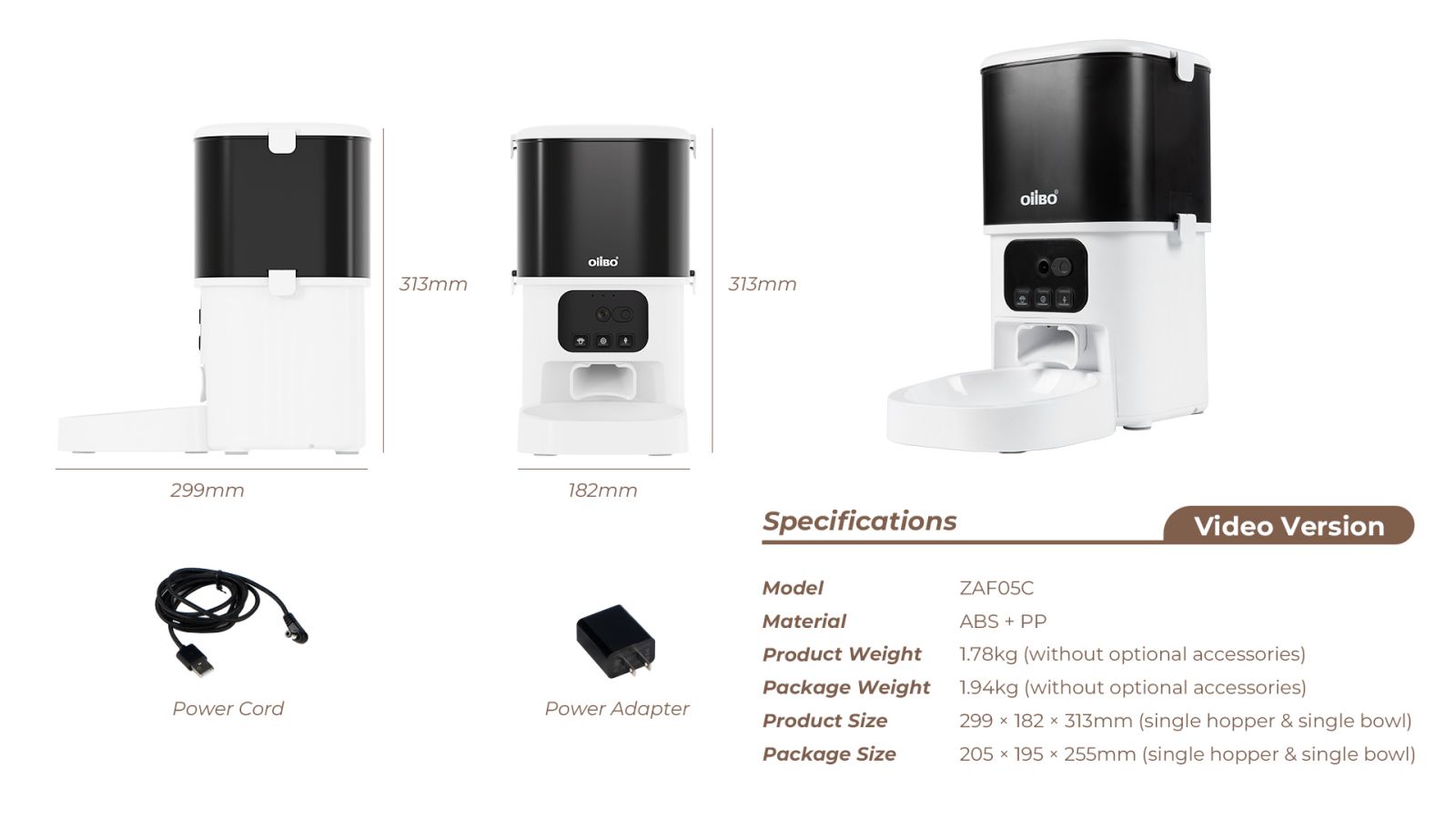 Product Dimension & Size Specs
